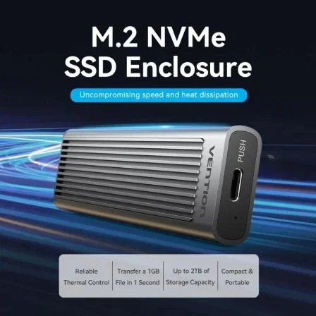 Vention Carcasa Externa para SSD M.2 NVMe KPKH0 Gris